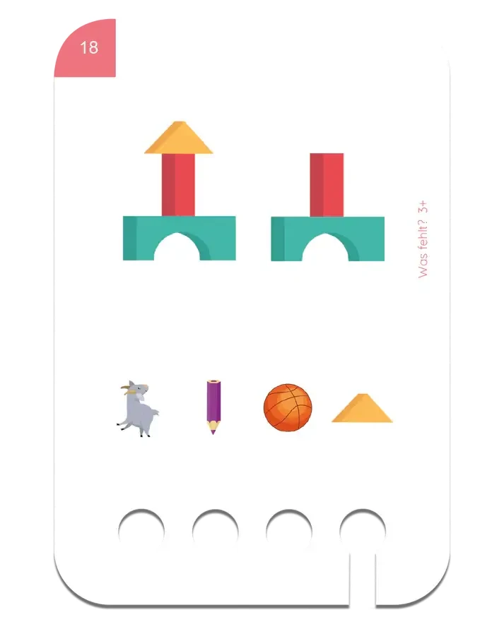 Czego Brakuje. Karty WiemTo dla dzieci 3+ / WiemTo