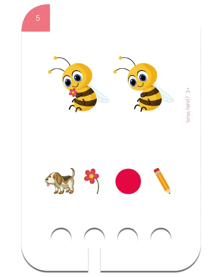 Czego Brakuje. Karty WiemTo dla dzieci 3+ / WiemTo