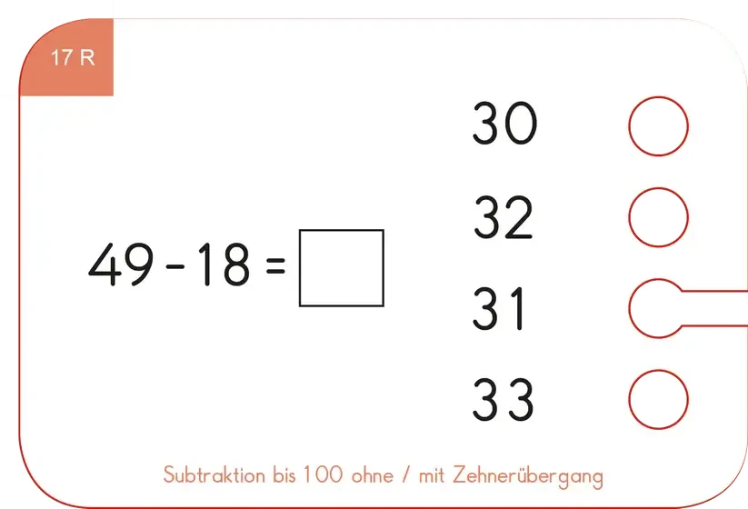 Odejmowanie w Zakresie 100. Karty WiemTo / WiemTo