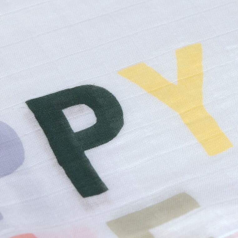 Bambusowy otulacz kocyk 80x80cm zestaw 3 szt. Happy Fruits Lemon / Lassig