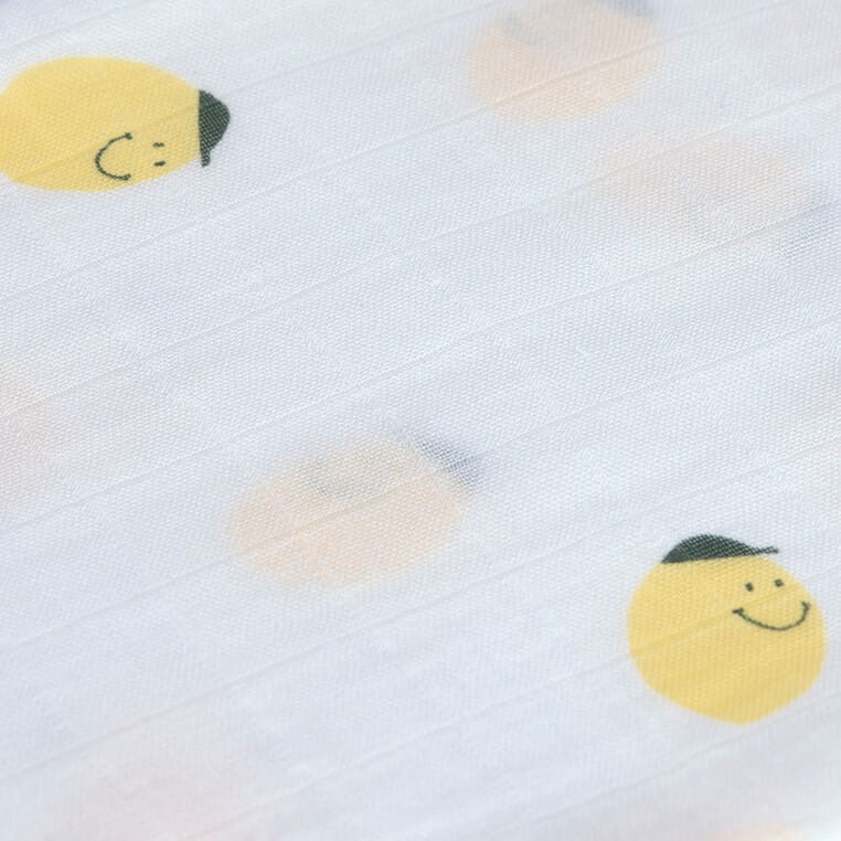 Bambusowy otulacz kocyk 80x80cm zestaw 3 szt. Happy Fruits Lemon / Lassig