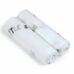 Bambusowy otulacz kocyk 120x120cm zestaw 2 szt. Happy Fruits Pear / Lassig