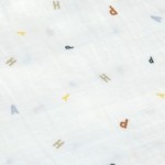 Muślinowy otulacz kocyk z bawełny organicznej 60x60cm zestaw 3 szt. Happy Fruits blue / Lassig