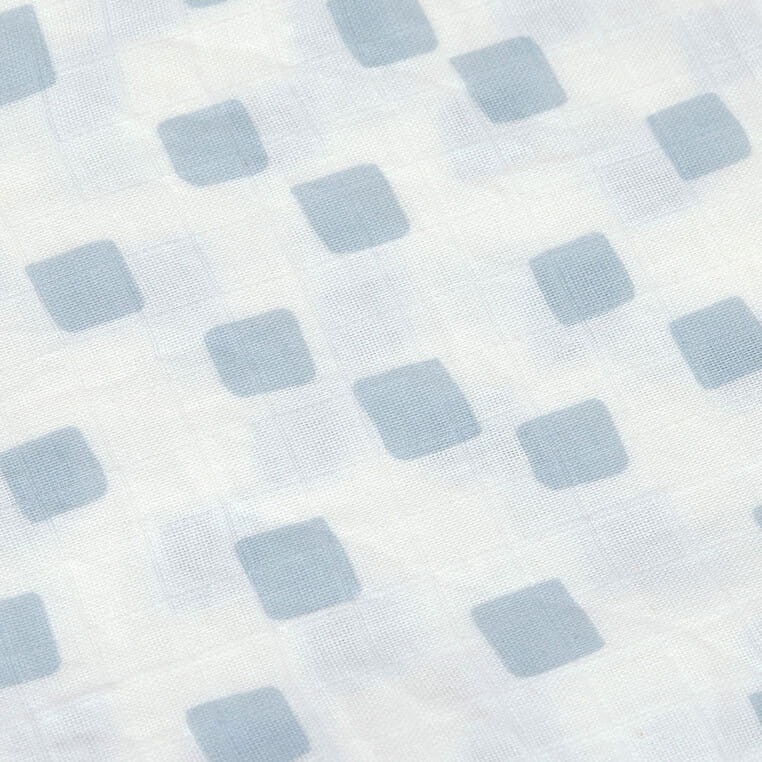 Muślinowy otulacz kocyk z bawełny organicznej 60x60cm zestaw 3 szt. Happy Fruits blue / Lassig