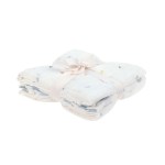 Muślinowy otulacz kocyk z bawełny organicznej 60x60cm zestaw 3 szt. Happy Fruits blue / Lassig