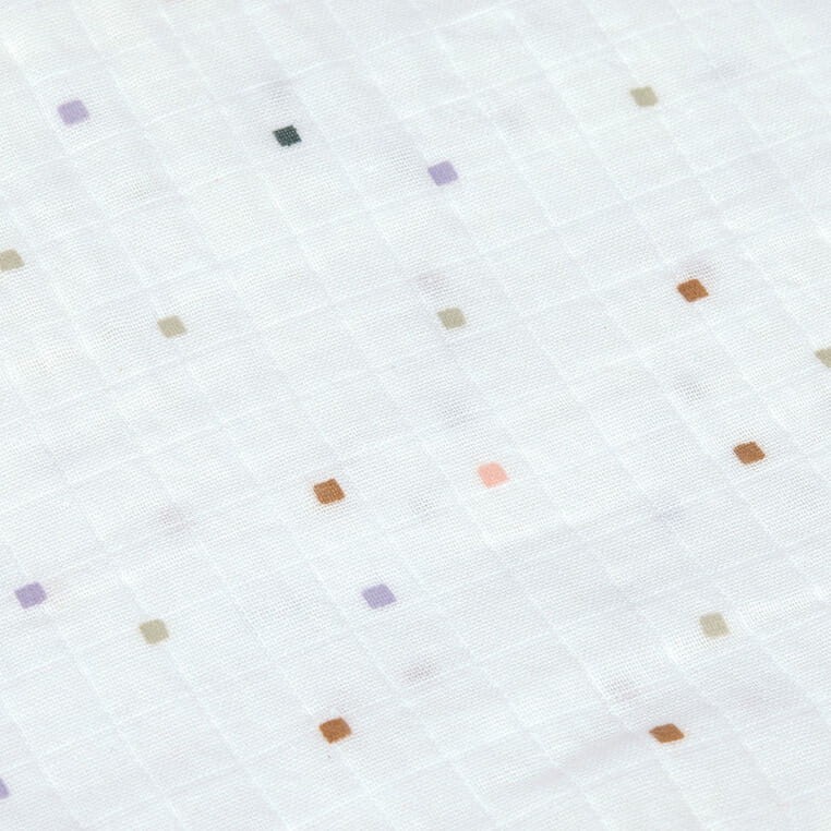 Muślinowy otulacz kocyk z bawełny organicznej 60x60cm zestaw 3 szt. Happy Fruits peach / Lassig