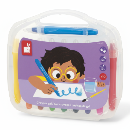 Kredki żelowe 10 kolorów 3+ / Janod