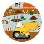 Puzzle kartonowe gigant PLAC BUDOWY / Djeco