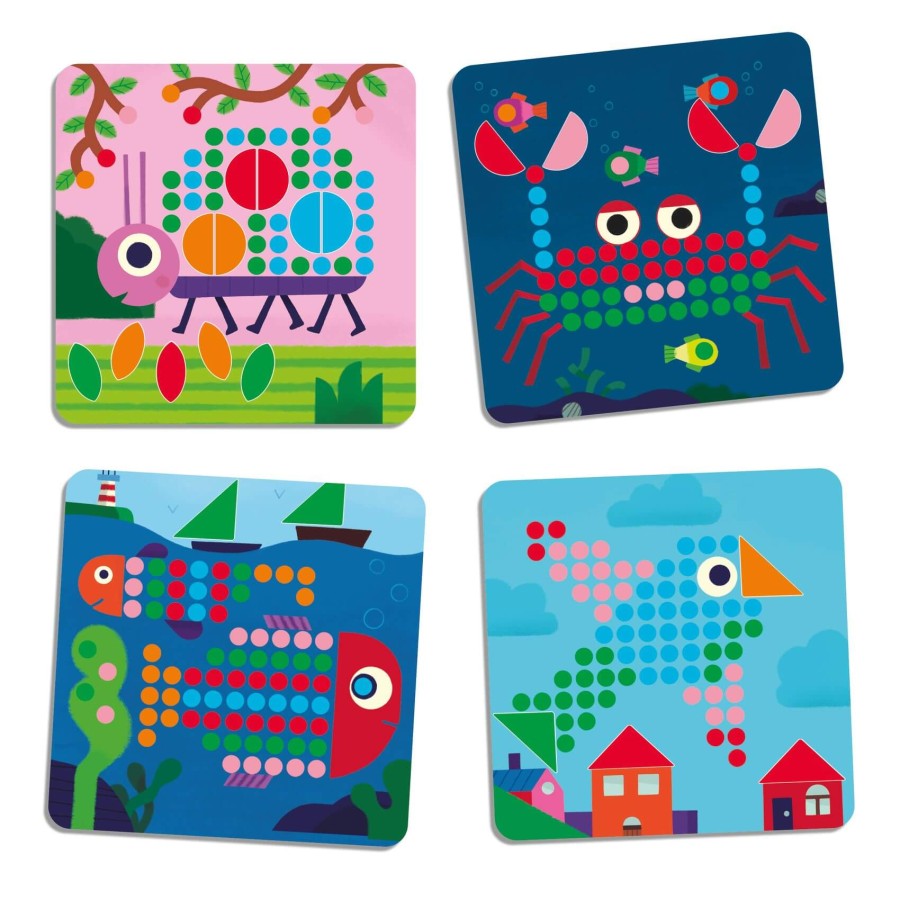 Mozaika MINI ANIMO - kolorowe obrazki / Djeco