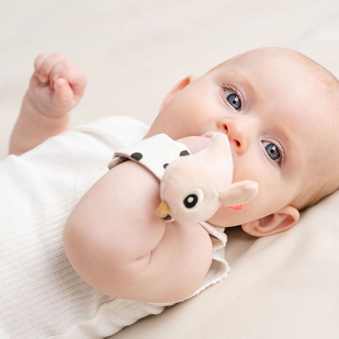 Zabawka na rączkę, 2 szt. - Happy Clouds Powder / Done by Deer