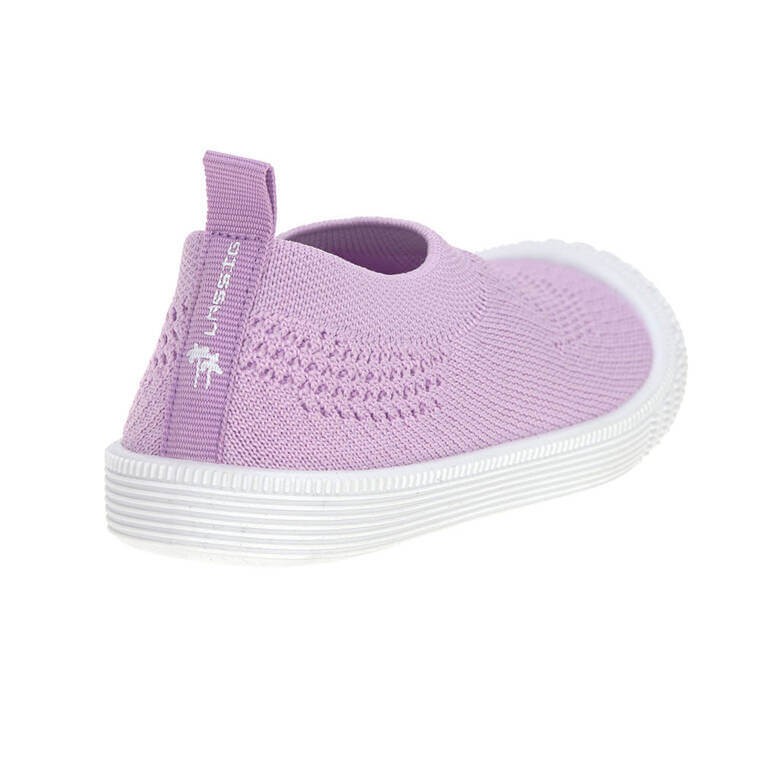 Ultrawygodne elastyczne trampki dziecięce z antypoślizgową podeszwą Splash & Fun lilac / Lassig