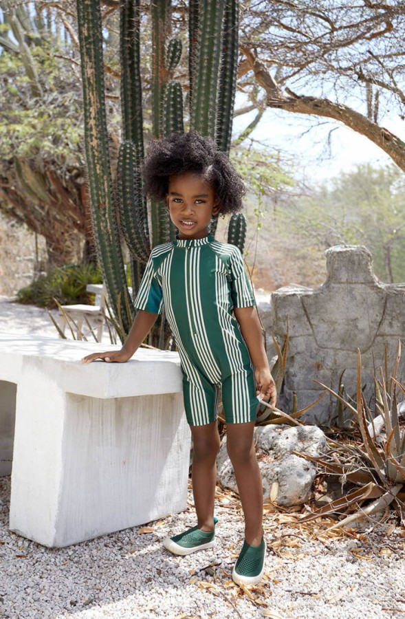 Ultrawygodne elastyczne trampki dziecięce z antypoślizgową podeszwą Splash & Fun green / Lassig