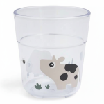 Kubek dla dziecka Glass L 220ml Tiny Farm Sand / Done by Deer