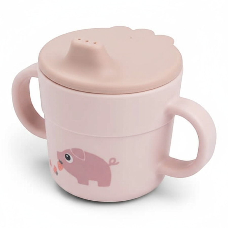 Kubek z ustnikiem Foodie Tiny Farm Powder / Done by Deer