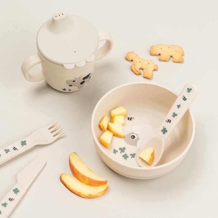 Miska dla dziecka Foodie Tiny Farm Sand / Done by Deer