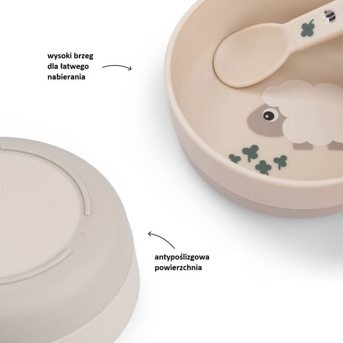 Miska dla dziecka Foodie Tiny Farm Sand / Done by Deer