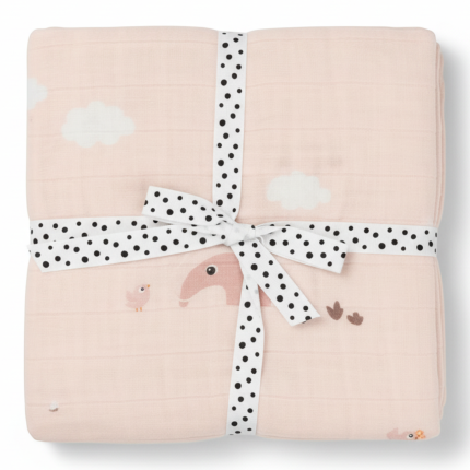 Otulacz Kocyk Bawełniany 120x120cm Playground Powder / Done by Deer