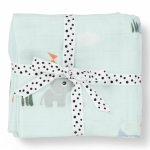 Pieluszki bawełniane 65x65cm Playground Blue, 2 szt. / Done by Deer