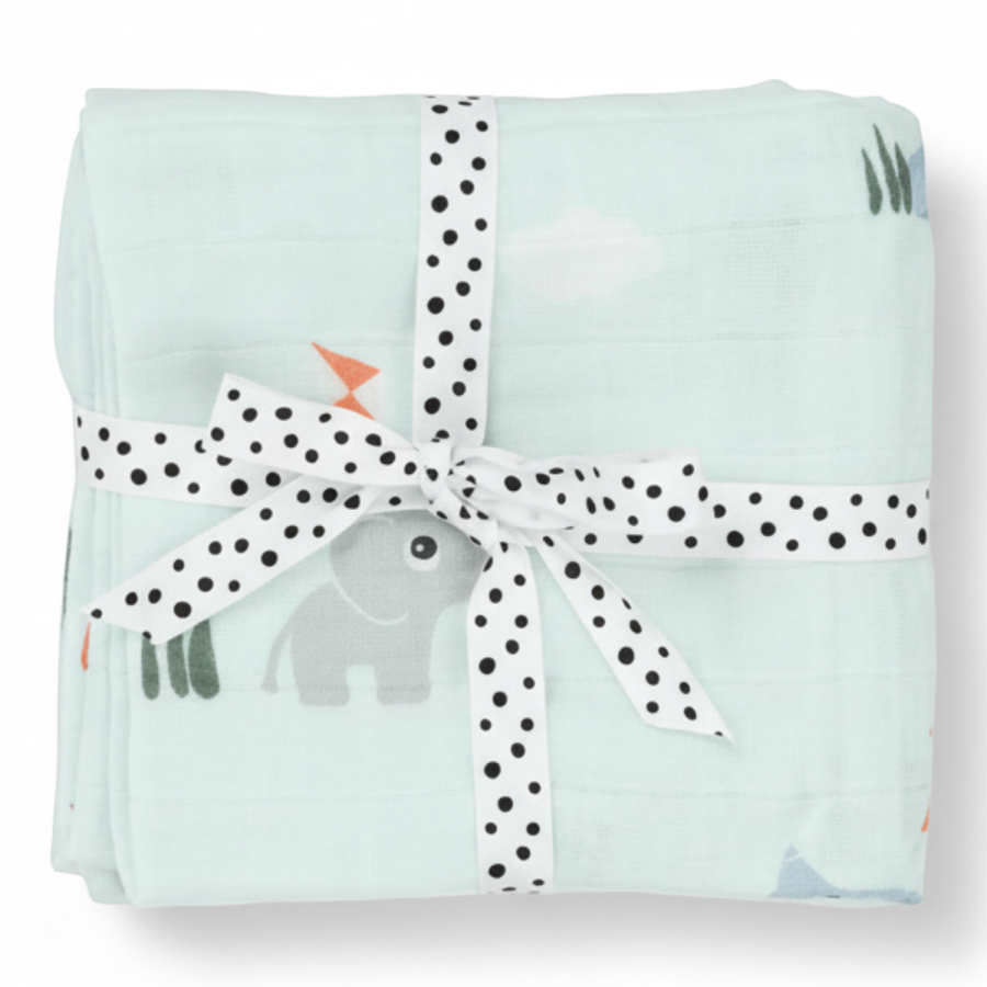 Pieluszki bawełniane 65x65cm Playground Blue, 2 szt. / Done by Deer