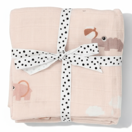 Pieluszki bawełniane 65x65cm Playground Powder, 2 szt. / Done by Deer