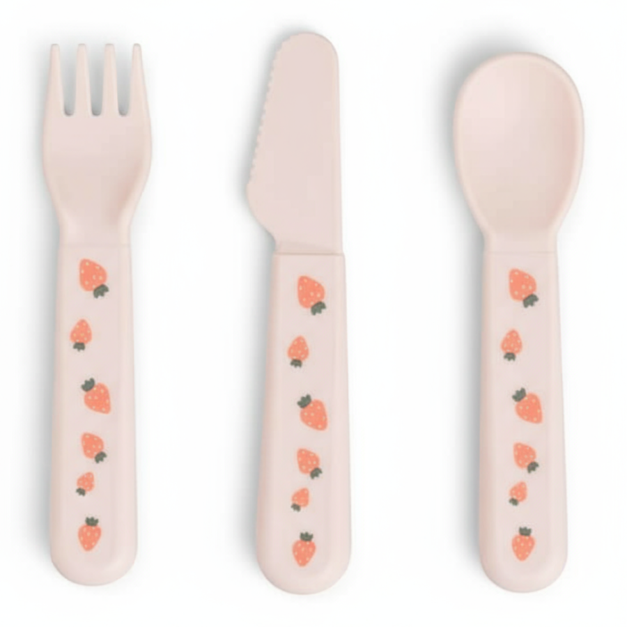 Sztućce dla dziecka Foodie Tiny Farm Powder / Done by Deer