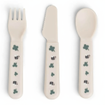 Sztućce dla dziecka Foodie Tiny Farm Sand / Done by Deer