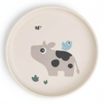 Talerzyk dla dziecka Foodie Tiny Farm Sand / Done by Deer