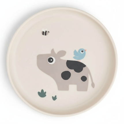 Talerzyk dla dziecka Foodie Tiny Farm Sand / Done by Deer