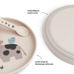 Talerzyk dla dziecka Foodie Tiny Farm Sand / Done by Deer