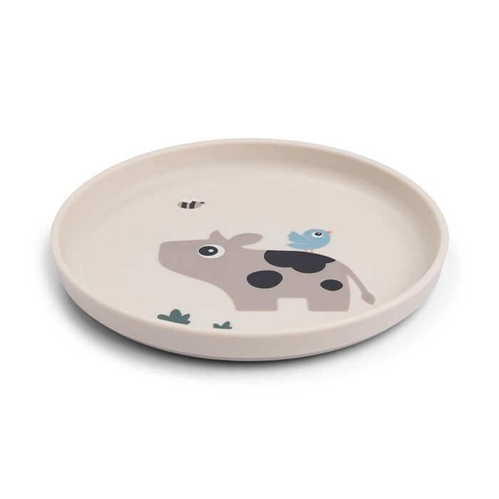 Talerzyk dla dziecka Foodie Tiny Farm Sand / Done by Deer