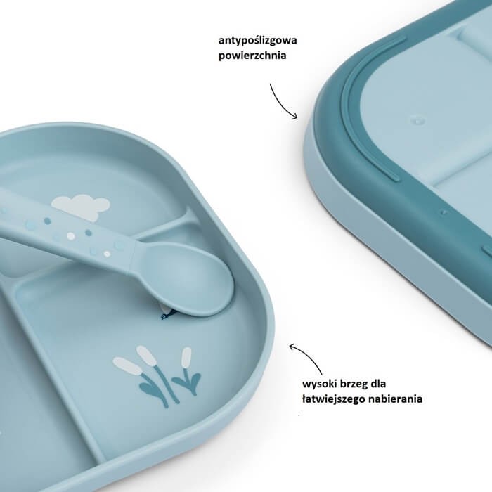 Talerzyk dzielony Foodie Elphee Blue / Done by Deer