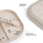 Talerzyk dzielony Foodie Tiny Farm Sand / Done by Deer