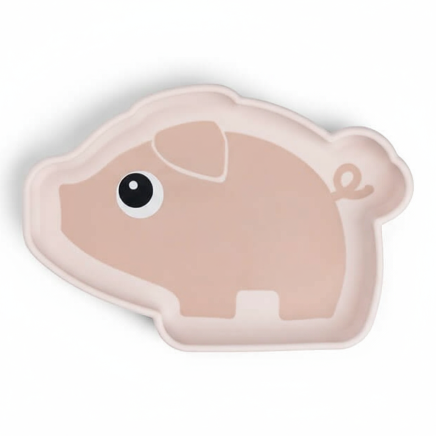Talerzyk z przyssawką Świnka Pigee Powder / Done by Deer