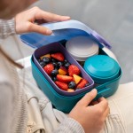 Lunchbox z przegródkami dla dzieci Rikko Lagoon Sky / Amuse