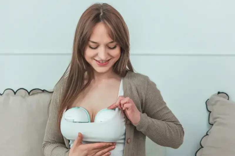 GIOmum Line Premium Warm Podwójny muszlowy laktator elektryczny GIO-361 / InnoGIO