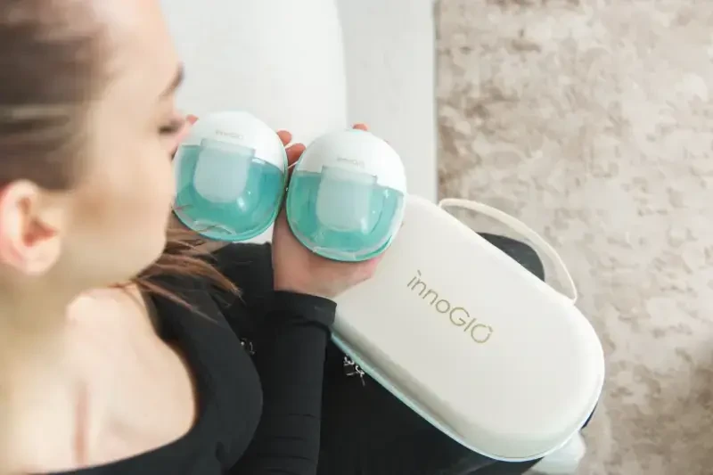 GIOmum Line Premium Warm Podwójny muszlowy laktator elektryczny GIO-361 / InnoGIO