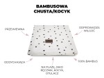 Bambusowy Jungle Powder Pink - 3 w 1 chusta, otulacz i kocyk / Sleepee