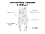 Dwustronny śpiworek z nóżkami Ivory Forest - Czarne Kropki / Dobre Liski by Sleepee