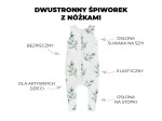 Dwustronny śpiworek z nóżkami - Melanżowy róż / Sleepee