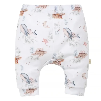 Spodnie niemowlęce organic cotton - MAGIC OCEAN / YOSOY