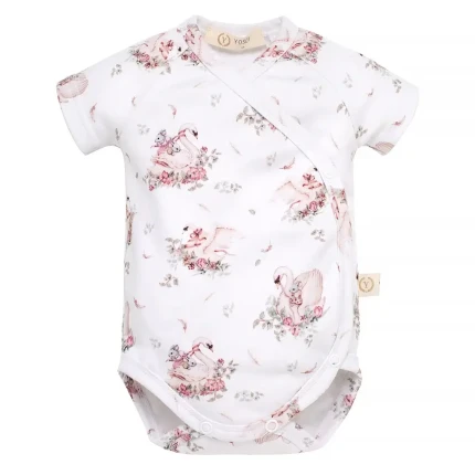 Body organic cotton krótki rękaw - LITTLE SWAN / YOSOY