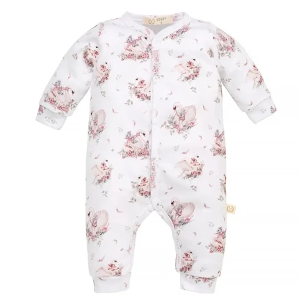 Rampers organic cotton - LITTLE SWAN / YOSOY