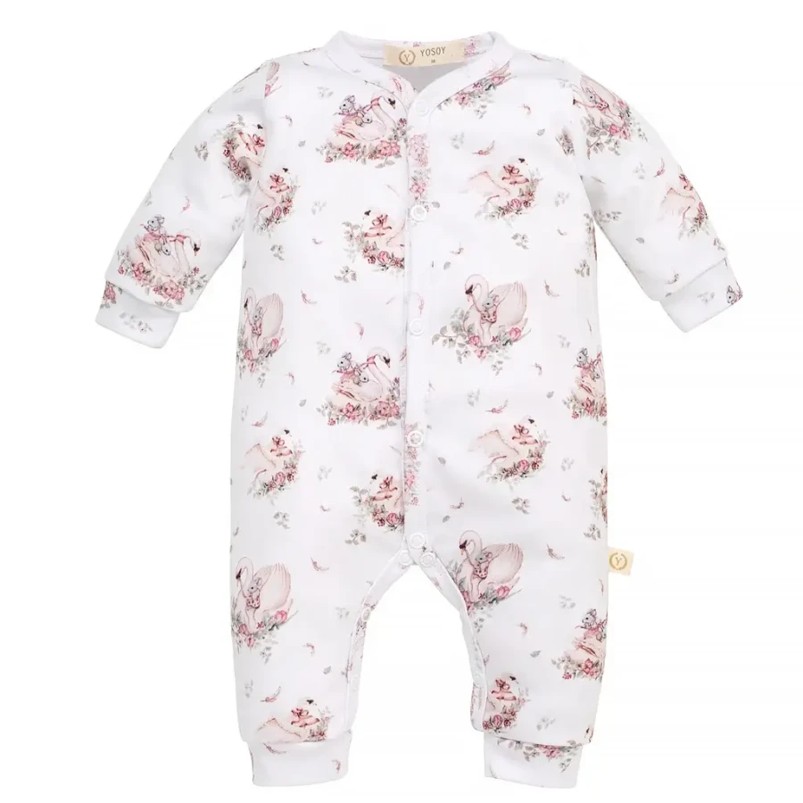 Rampers organic cotton - LITTLE SWAN / YOSOY