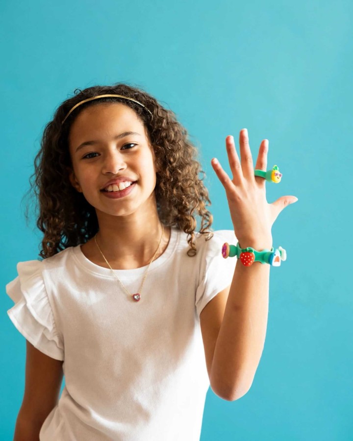 Biżuteria Plip Charms - zestaw turkusowy / Fat Brain Toys