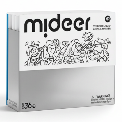 Markery akrylowe w płynie (36 kolorów) / Mideer