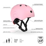 Kask S-M dla dzieci 3+ Rose / Scoot&Ride