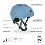 Kask XXS-S dla dzieci 1rż+ Steel / Scootandride