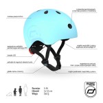 Kask S-M dla dzieci 3+ Blueberry kolekcja Icecream / Scootandride