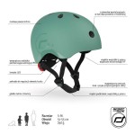 Kask S-M dla dzieci 3+ Forest / Scootandride