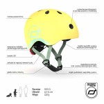 Kask XXS-S dla dzieci 1rż+ Lemon / Scootandride